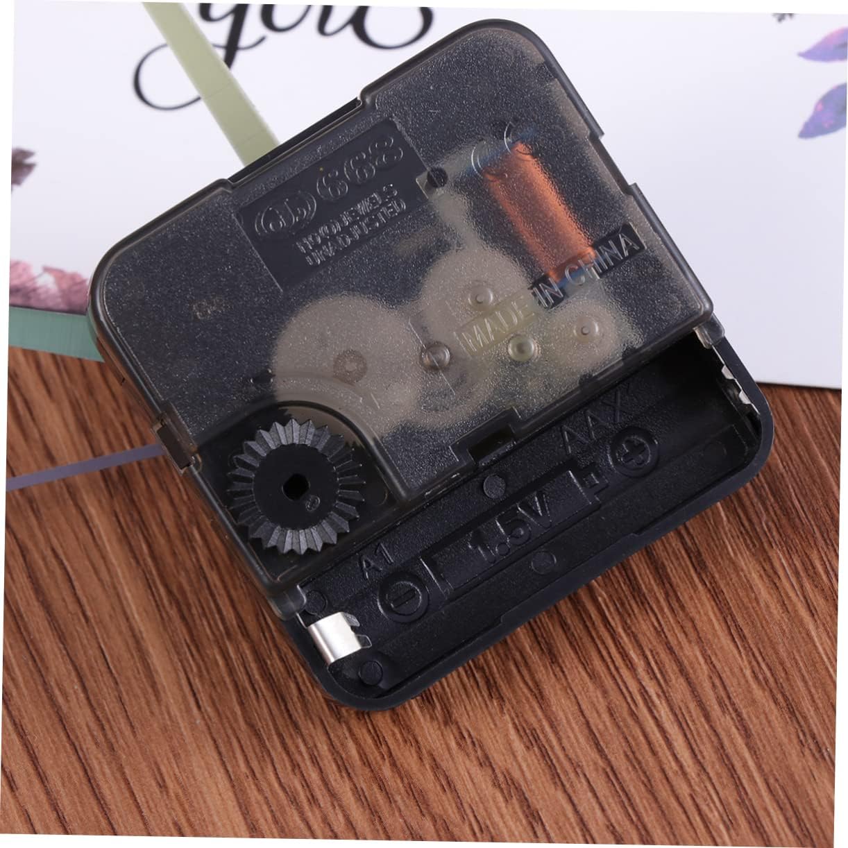 Quartz Clock Movement with Silent Sweep Second Mechanism Includes Clock Hands for Easy Repair No Required for Wall Clocks and DIY Projects