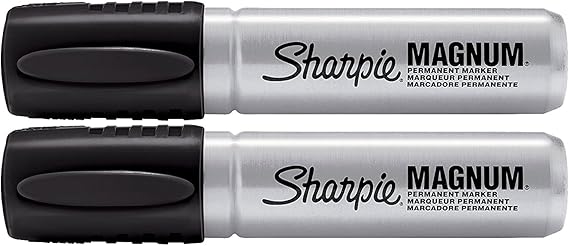 2 Pack Sharpie 44101 Sharpie Magnum Permanent Marker Black