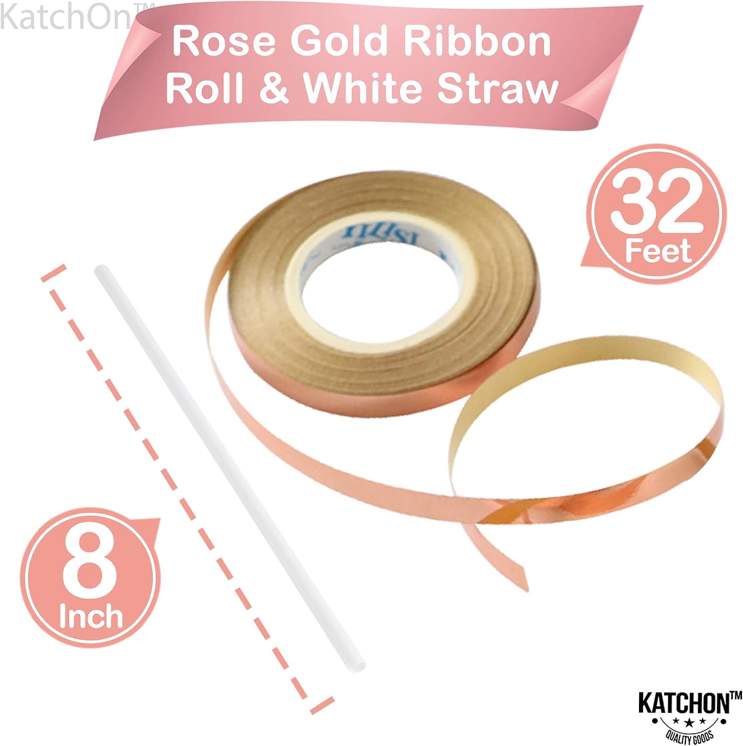 KatchOn, Giant Bride Balloons Rose Gold - 40 Inch | Bachelorette Party Decorations | Rose Gold Bride Balloons for Bridal Shower Decorations | Bridal Shower Balloon | Bachelorette Balloon