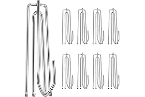 VRSS Stainless Steel 2.7-Inch 4-Prong Curtain Pleat Hooks: Enhance Drapery Elegance