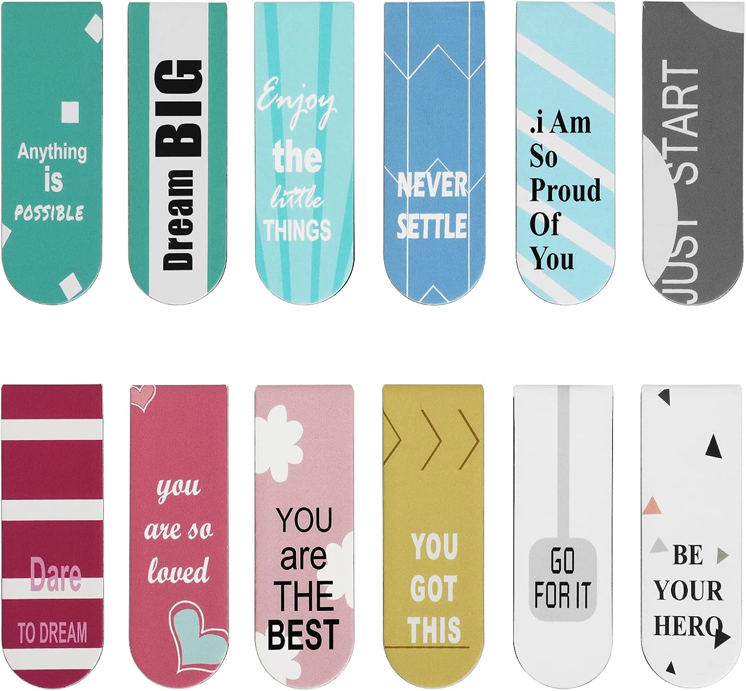 Simpeak 12 Pieces Bookmarks, Cute Page Markers