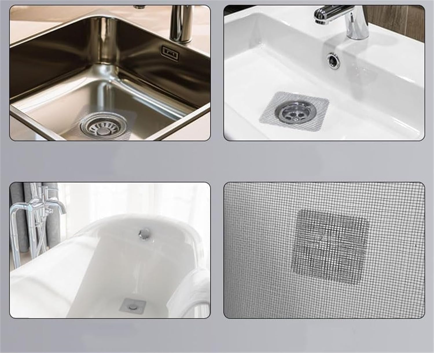 Adhesivo desechable para recoger el pelo, calcomanías de malla de drenaje de ducha, adhesivo de filtro de drenaje de suelo, cubiertas de drenaje desechables, calcomanías de drenaje de suelo para baño