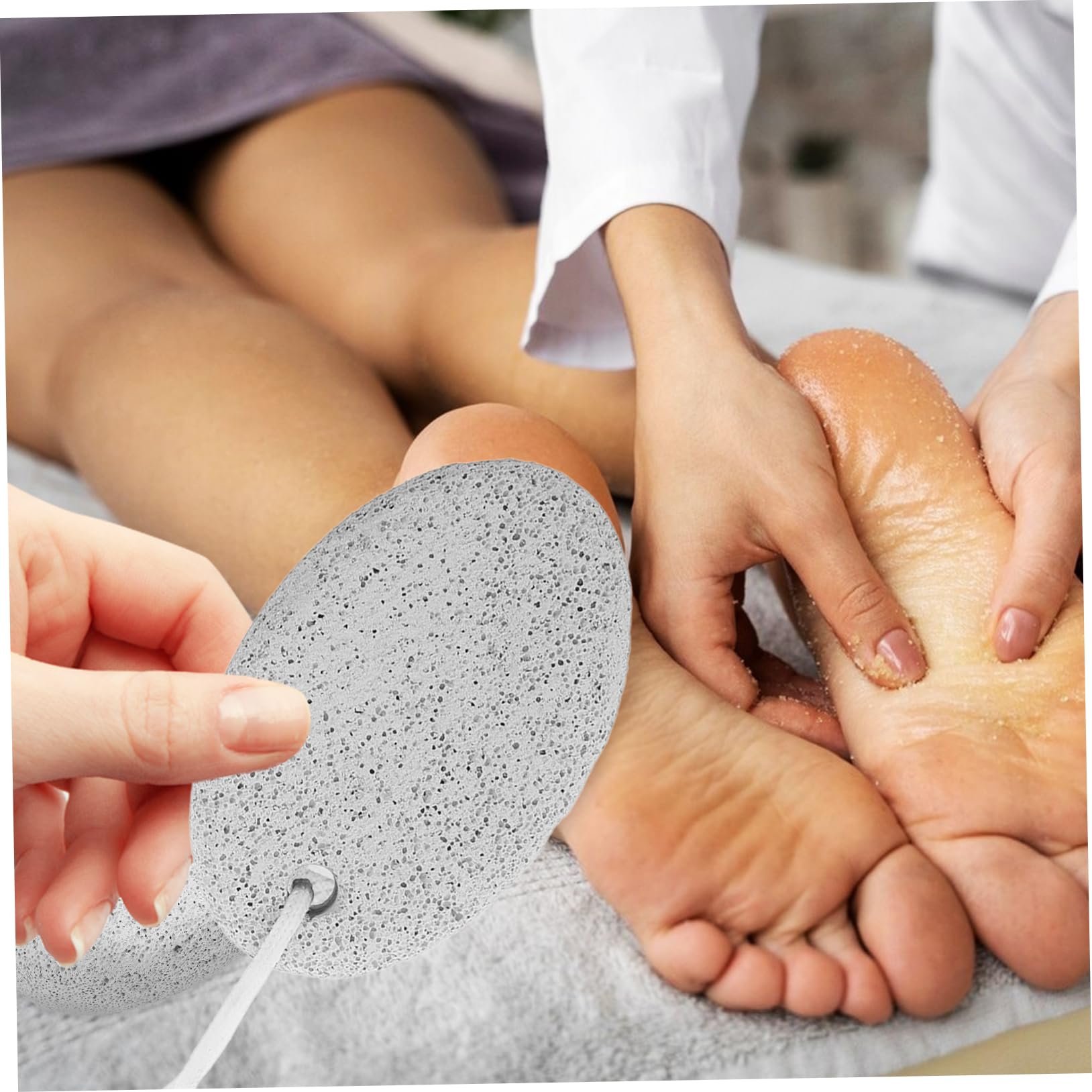 SOESFOUFU Foot Pumice Stone Set Pcs Foot Grinding Stones for Dead Skin Removal and Care