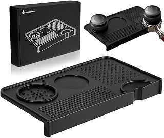 Food Grade Silicone Tamper Mat 26.5cm×14.3Cm | 7Mm Thick Non Slip Barista Mat For Espresso, Coffee Mat And Tamping Mat - Perfect Espresso Accessory
