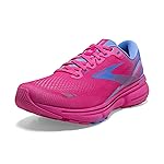 Brooks Women's Ghost 15 Neutral Running Shoe - Pink Glo/Blue/Fuchsia - 11 Medium