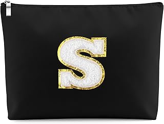 Bolsa de maquillaje con inicial, bolsa de cos...