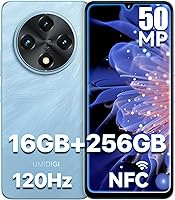 Vista 1 de UMIDIGI G100 Teléfono celular desbloqueado Android 14, pantalla HD+ de 6.9" a 120Hz, Octa-core 16GB + 256GB Expand 1TB, GPS, teléfono inteligente