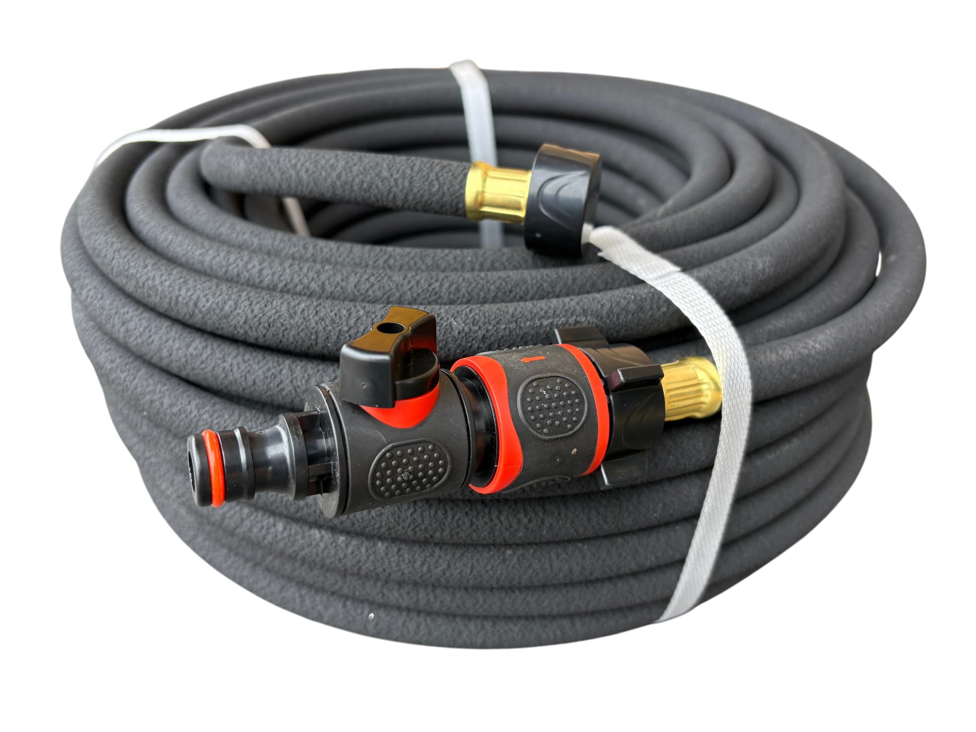 Cost Wise Black 30M Dripping Hose Pipe With Flow Control Valve – Flexible Garden Soaker Hose For Watering Lawns, Plants & Flower Beds