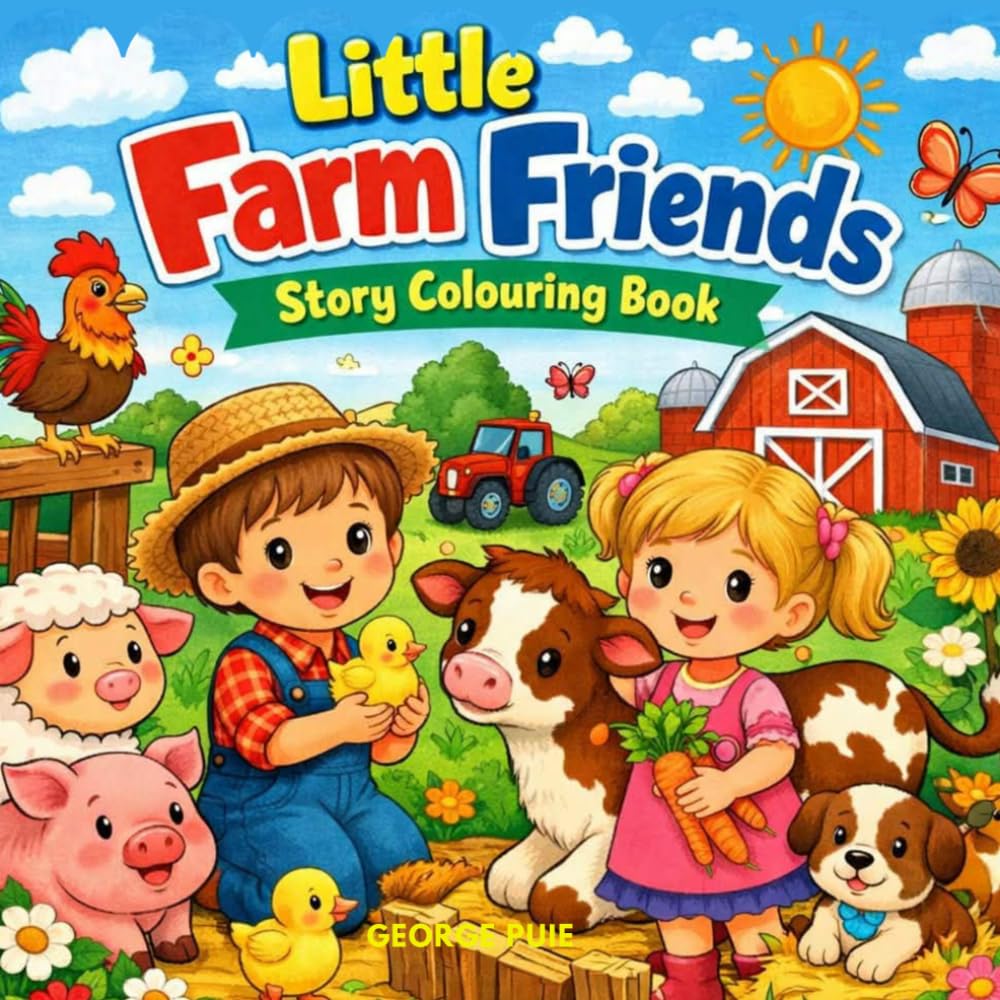 Little Farm Friends: A Fun Coloring Storybook Adventure