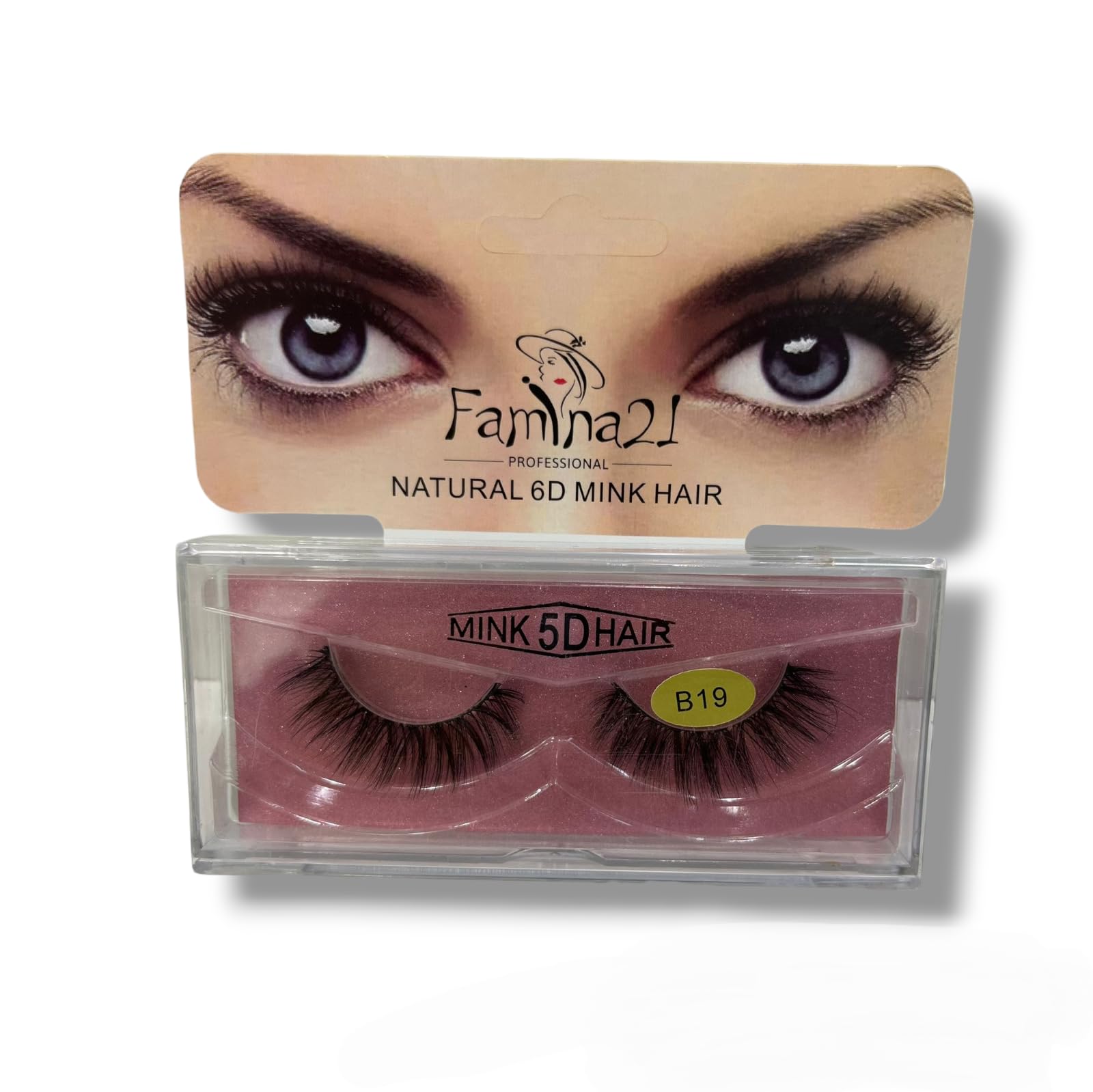 Famina21Natural 6D/5D Mink Hair Eyelahes (B) (B19)