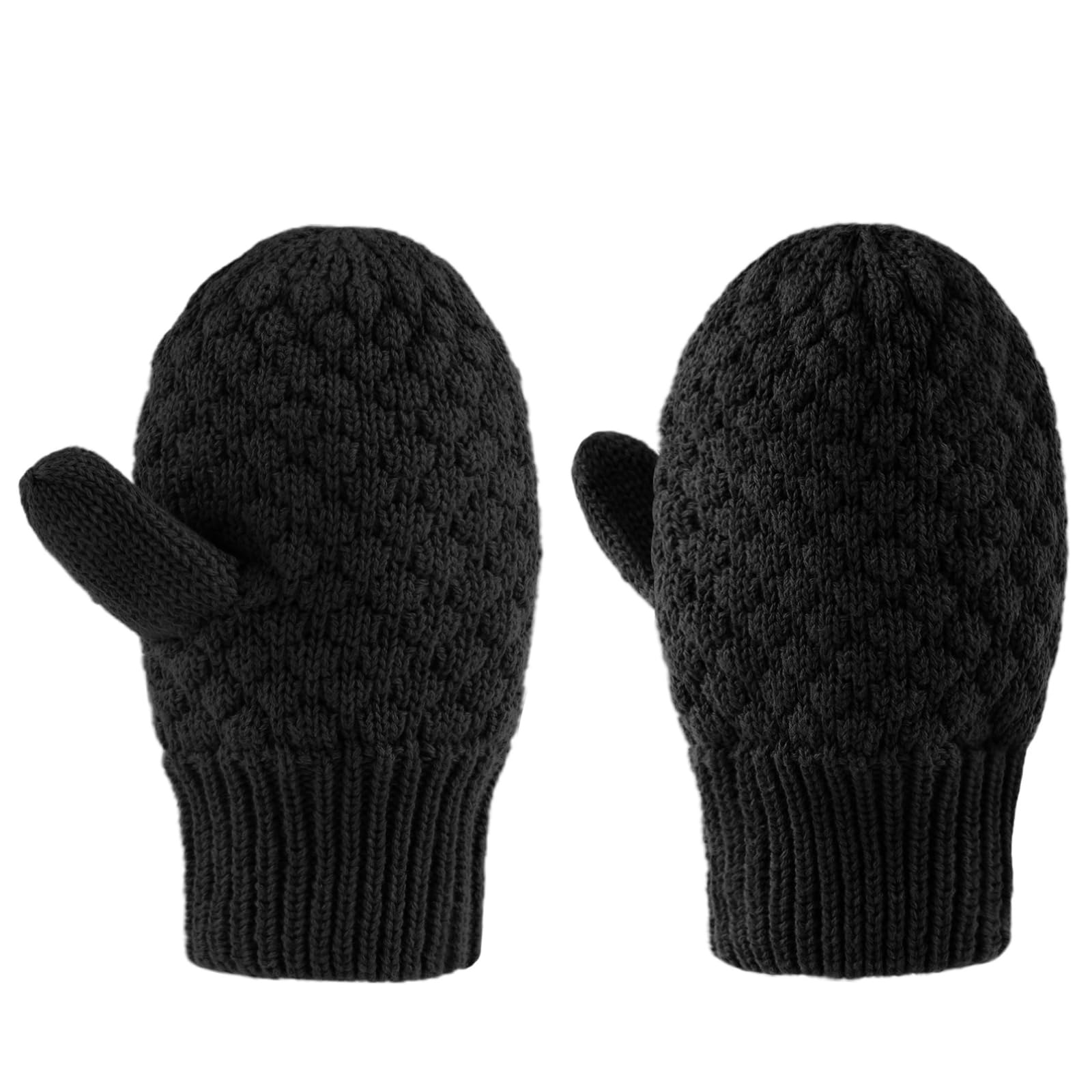 Baby Knit Mittens Toddler Boys Girls Gloves Winter Infant Newborn No Scratch Mitten 0-3 Years