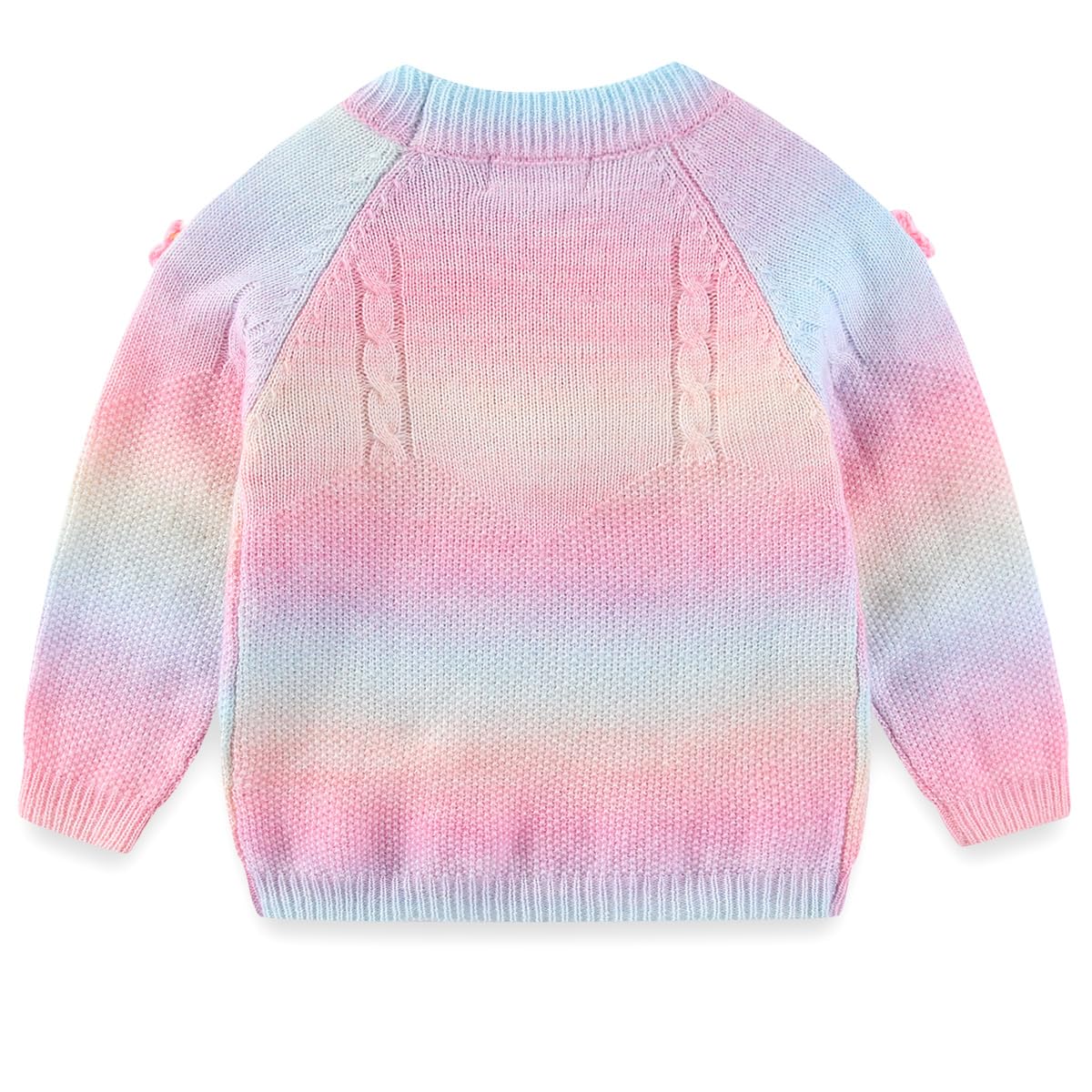 Peacolate 3-7T Frühling Herbst kleine Mädchen 2pcs Kleidung Set Strickpullover und bestickte Jean... Ansicht 3