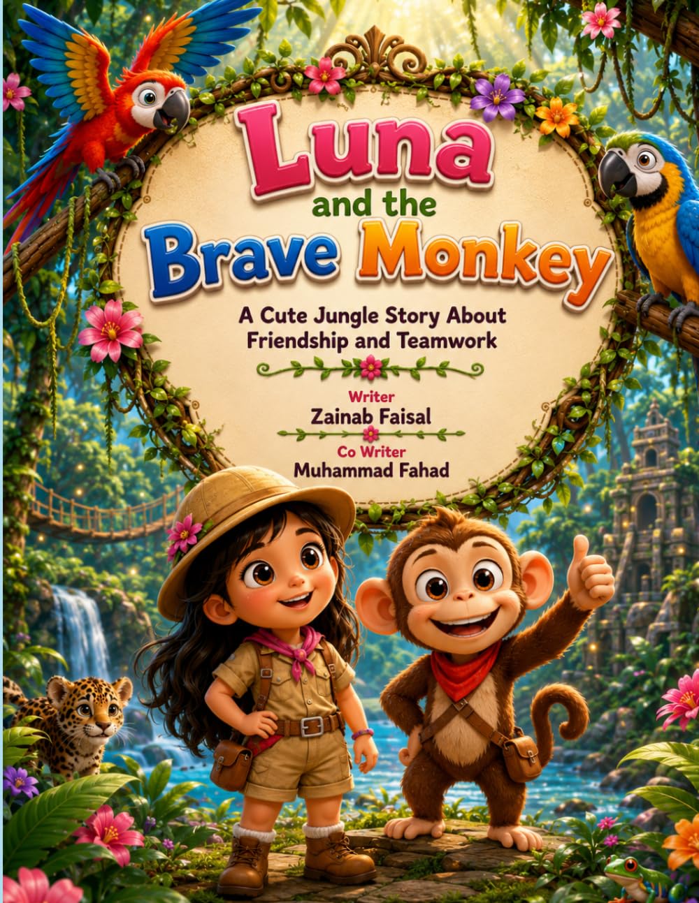 Luna and the Brave Monkey: A Heartwarming Jungle Adventure About Friendship, Courage, and Teamwork for Kids