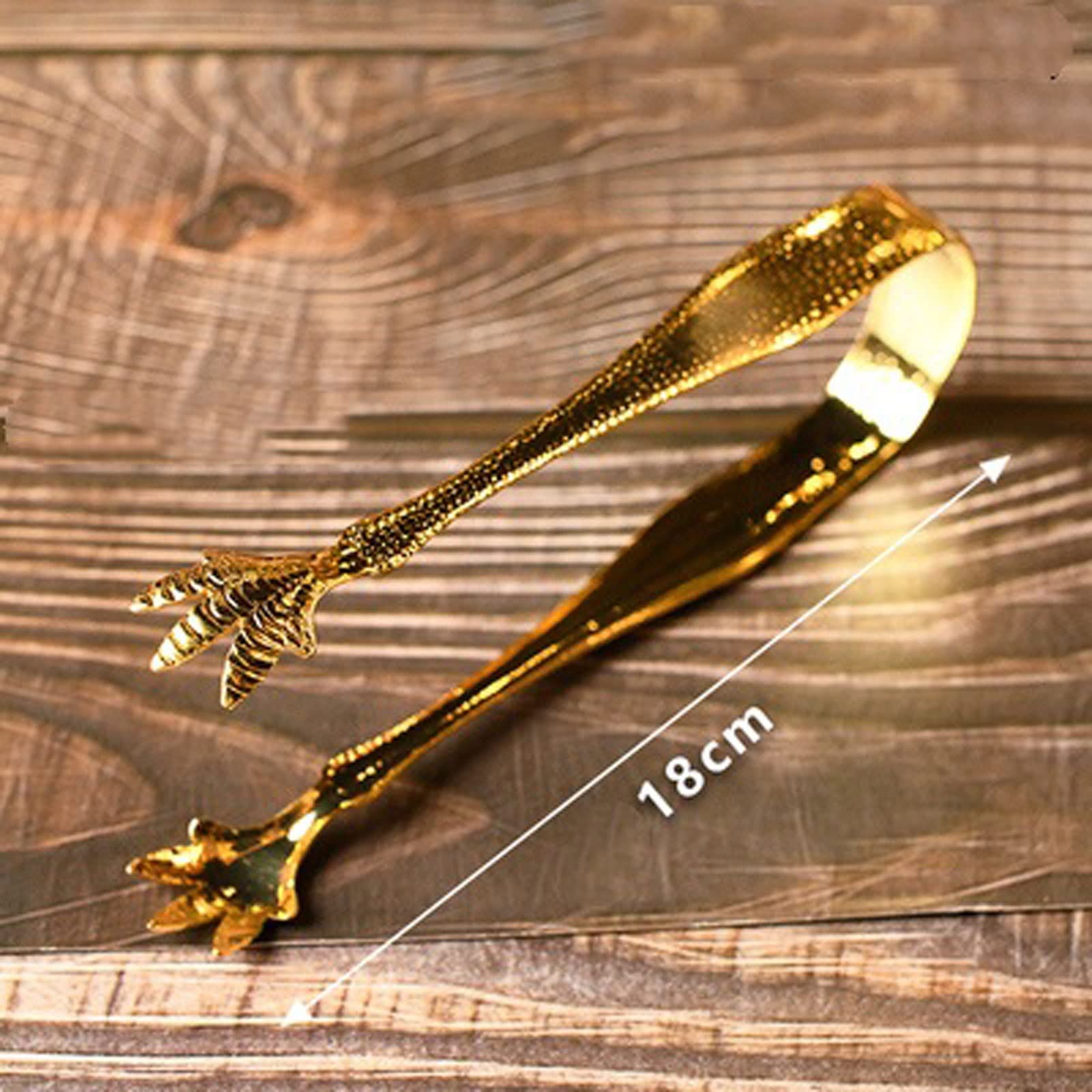 JINGYAN Pinze per Ghiaccio Stainless Steel Ice Tongs Talon Tongs Bar Tool