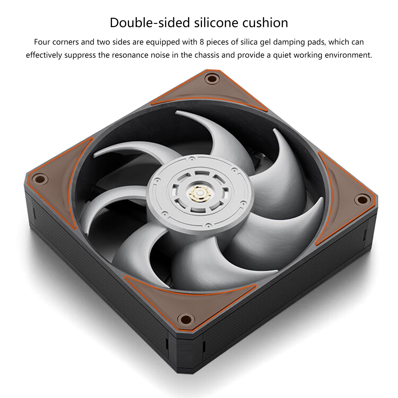 Ventilador de refrigeración de gabinete de 24 V de bajo ruido para PC, estación de trabajo, consola de juegos, accesorios de disipación de calor, funda de refrigeración