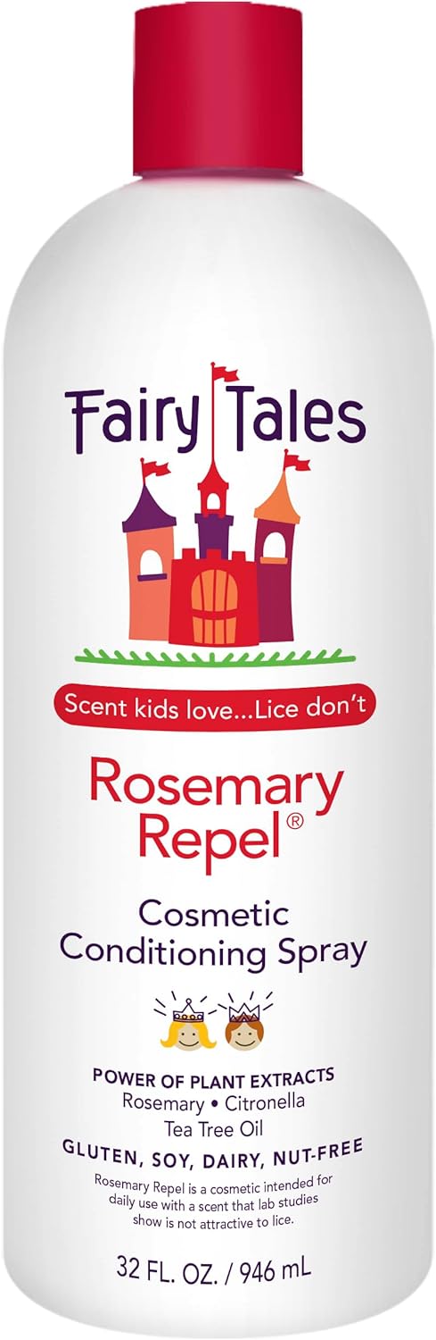 Fairy Tales Rosemary Repel Daily Kids Conditioning Spray Refill– Kids Like The Smell, Lice Do Not, 32 fl oz. (Pack of 1)