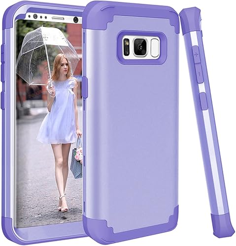 Miniatura 1 de Funda de teléfono para Samsung Galaxy S8, cubierta dura, a prueba de golpes, de silicona suave, híbrida, defensora de tres capas, resistente,