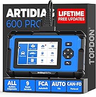 TOPDON ArtiDiag600 Pro OBD2 Scanner: All-System Diagnostics, 9 Maintenance Services, CAN-FD, Lifetime Free Updates - Upgraded AD600 Pro