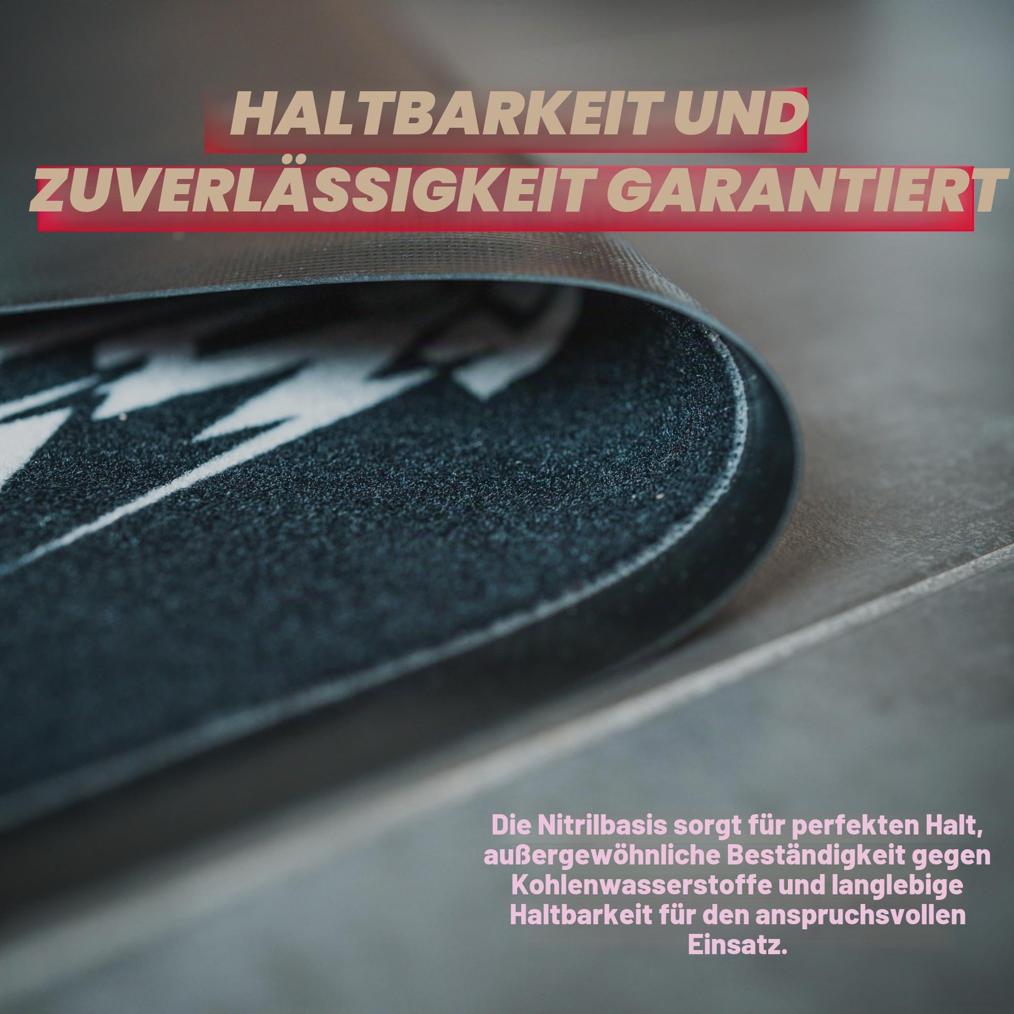 SIXTEN 65x180 Zwift Heimtrainermatte – Vibrations- und geräuschdämpfende Heimtrainermatte – Bodenschutz für Indoor-Cycling – Langlebig und umweltfreundlich