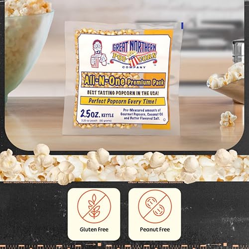 Miniatura 5 de 1 caja (12) de paquetes de pochoclo de 6 onzas Great Northern Popcorn, porción para película