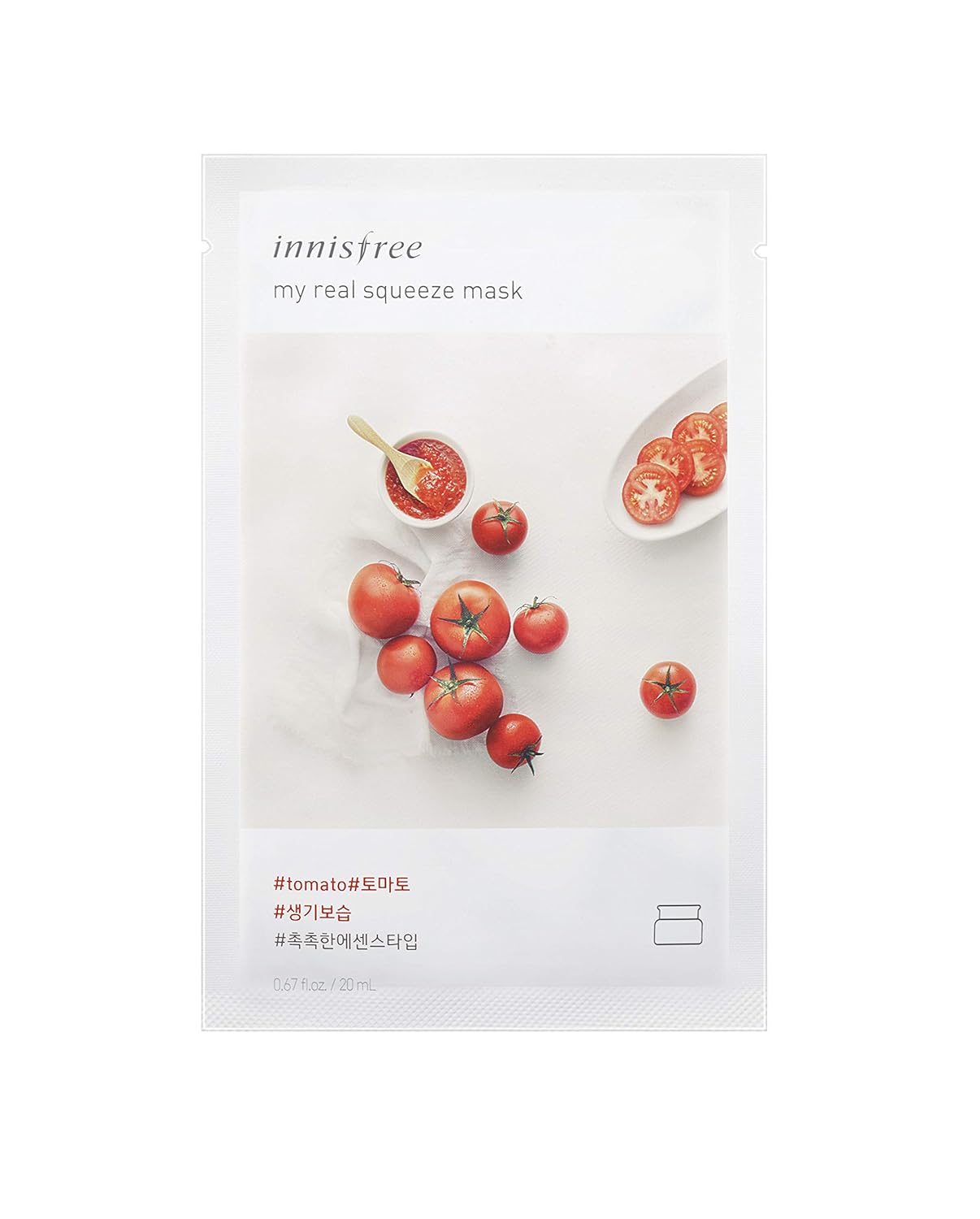 Innisfree My Real Squeeze MaskTomato 20ml Amazon.in Beauty
