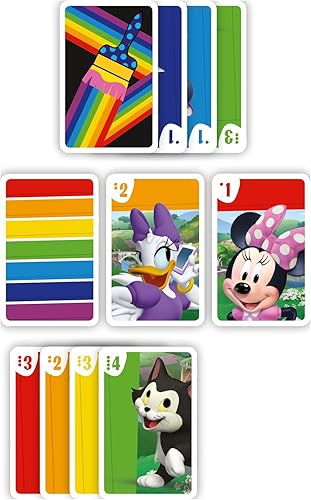 Miniatura 7 de Shuffle Minnie Mouse de Disney arco iris juego de cartas rummy