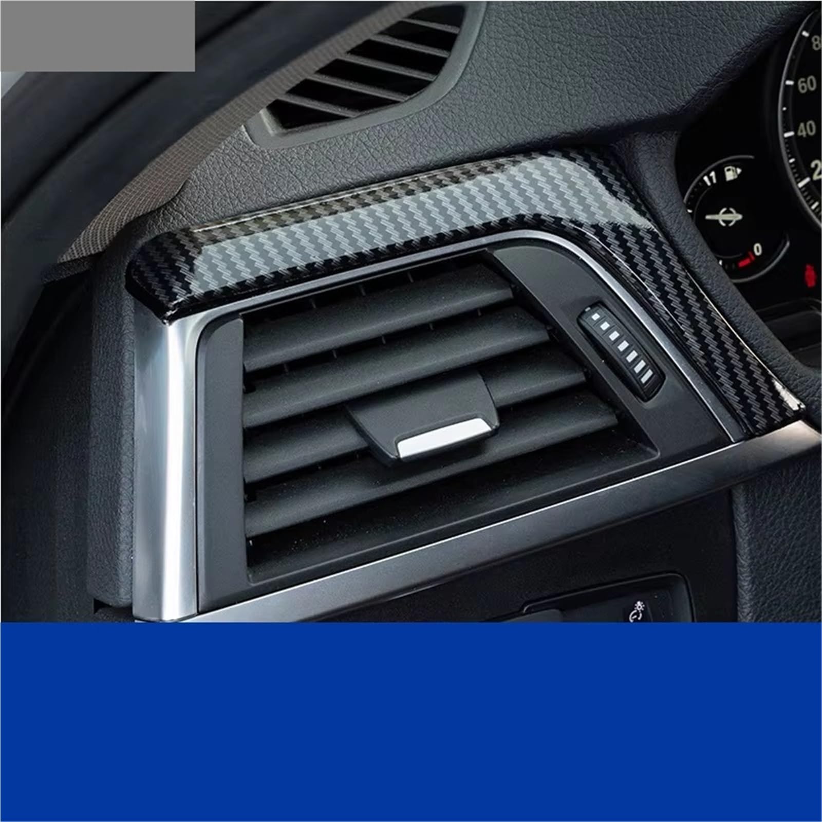 Adorno Salida De Aire Compatible Con F30 F34 F32 F33 F36 2013-2018 Patrón De Fibra De Carbono Embellecedor Interior Panel De Control Central Embellecedor Estilo De Coche
