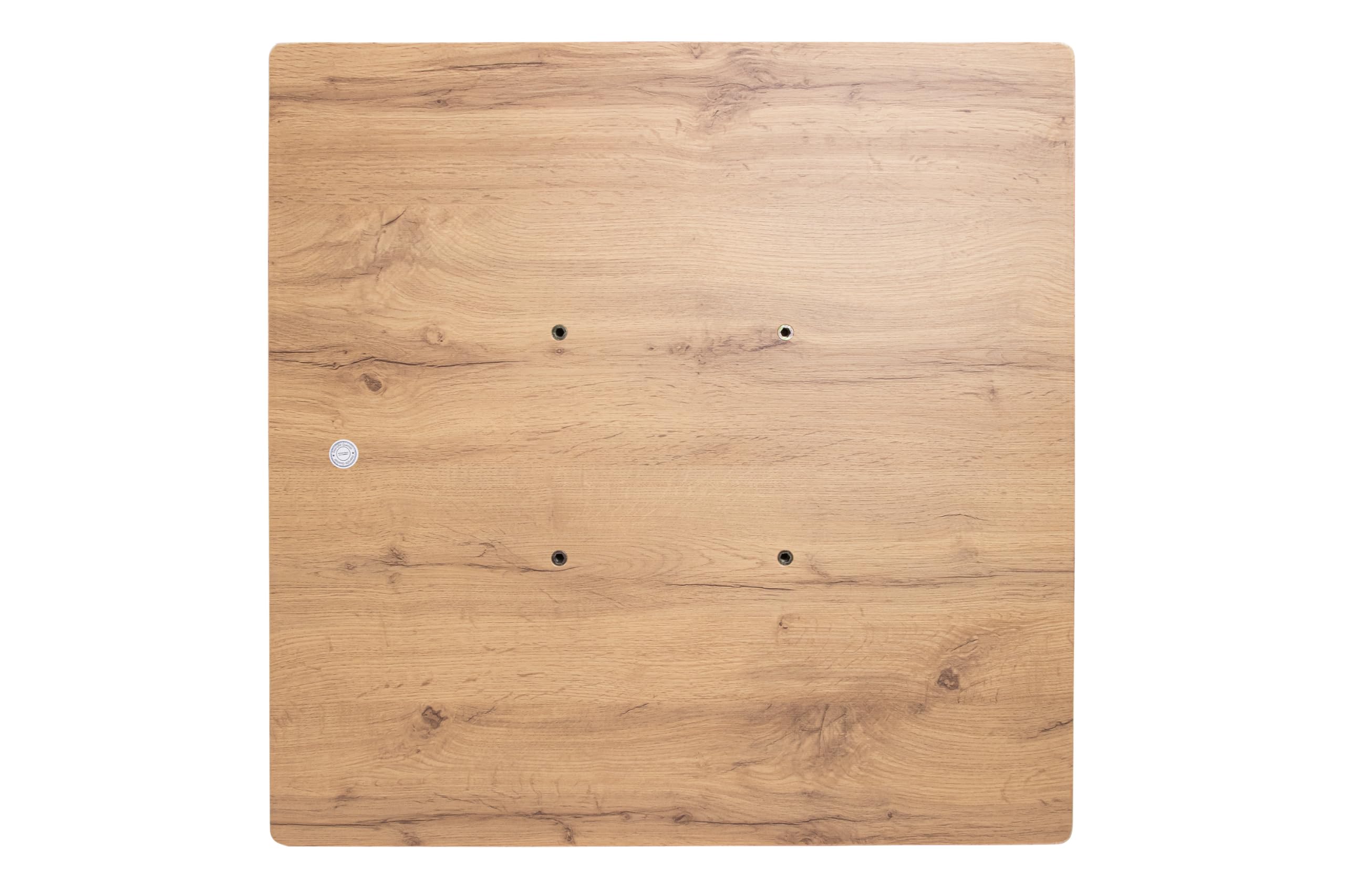 SAM Tischplatte Joan | 60 x 60 cm eckig | Holz | Farbe: Eiche | gerade Kante | Holzplatte für Küche & Café