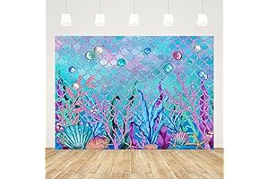 Under the Sea Mermaid Photo Backdrop