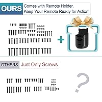 Vista 2 de Samsung LG Vizio Kit de tornillos de montaje de TV con soporte remoto, incluye tornillos M4 M5 M6 M8, arandelas, espaciadores para montaje en pared