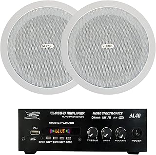نظام صوتي من هيرو يتكون 2 مكبر سبوت 618 ومضخم صوت al-40