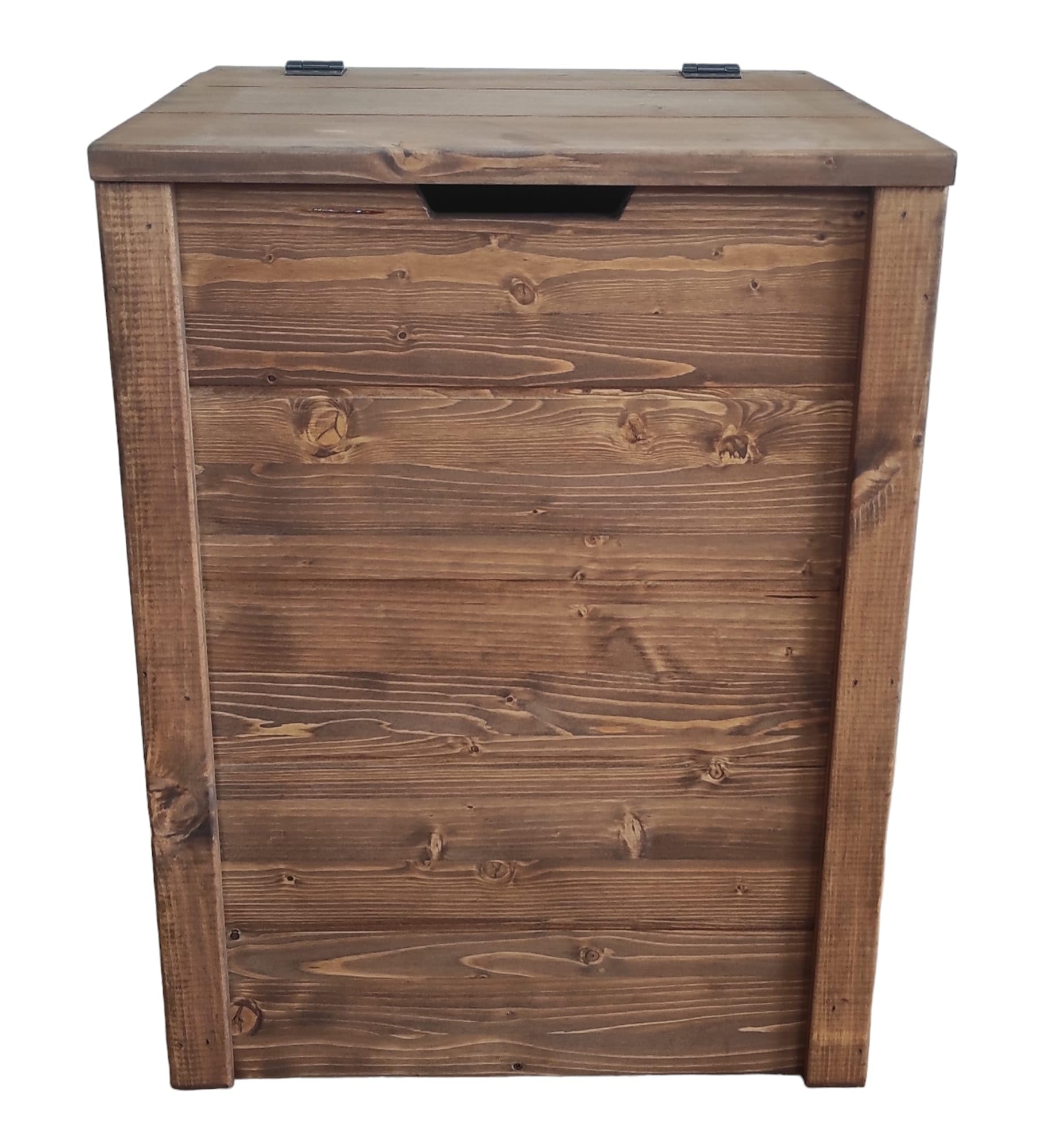 TOTAL WOOD 2012 CASSAPANCA IN LEGNO, Contenitore in Legno, Baule Esterno Interno 45x45x60H CM noce scuro