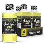 Pedialyte Sport Electrolyte Drink, Fast Hydration with 5 Key Electrolytes for Muscle Support Before, During, & After Exercise, Lemon Lime, 1 Liter, Pack of 4