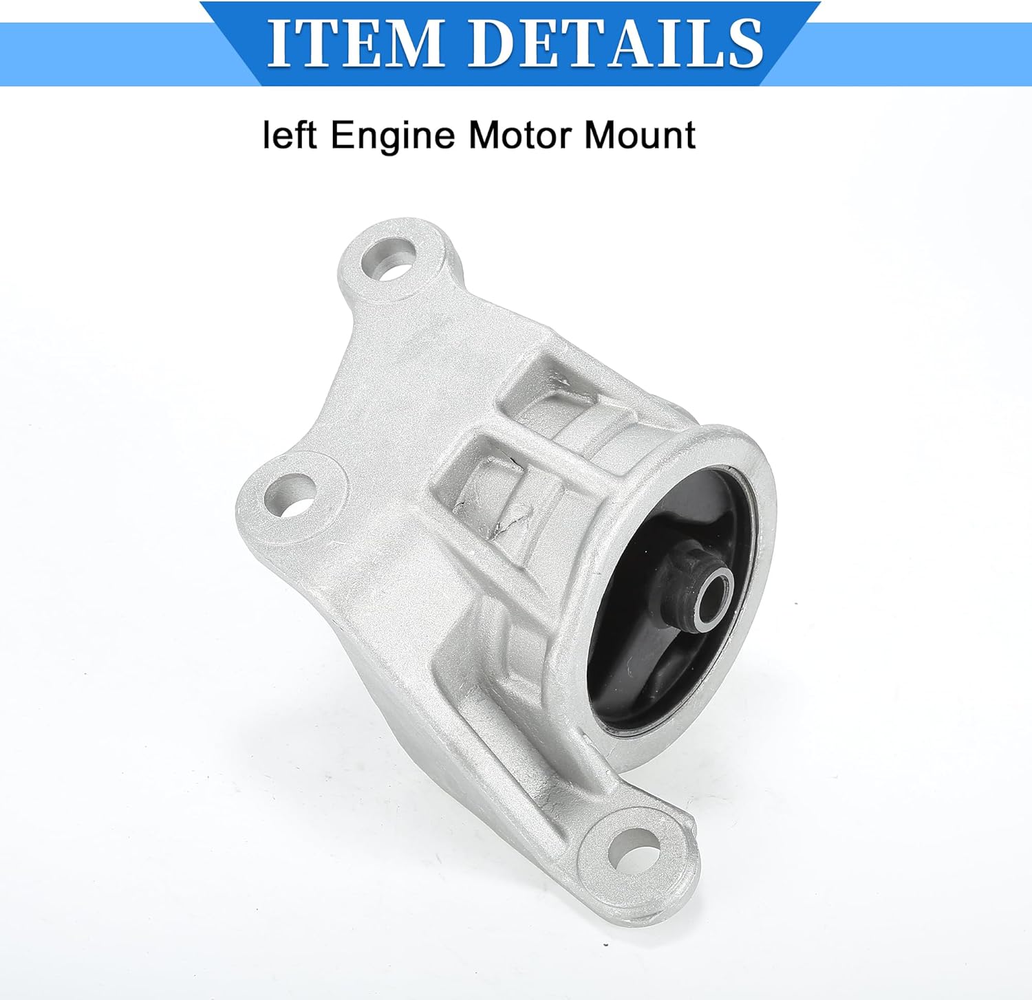 Engine Motor Mount Compatible for Mitsubishi Lancer 2000-2009, Wear Resistance Metal Silver Tone ENGINE MOUNTING