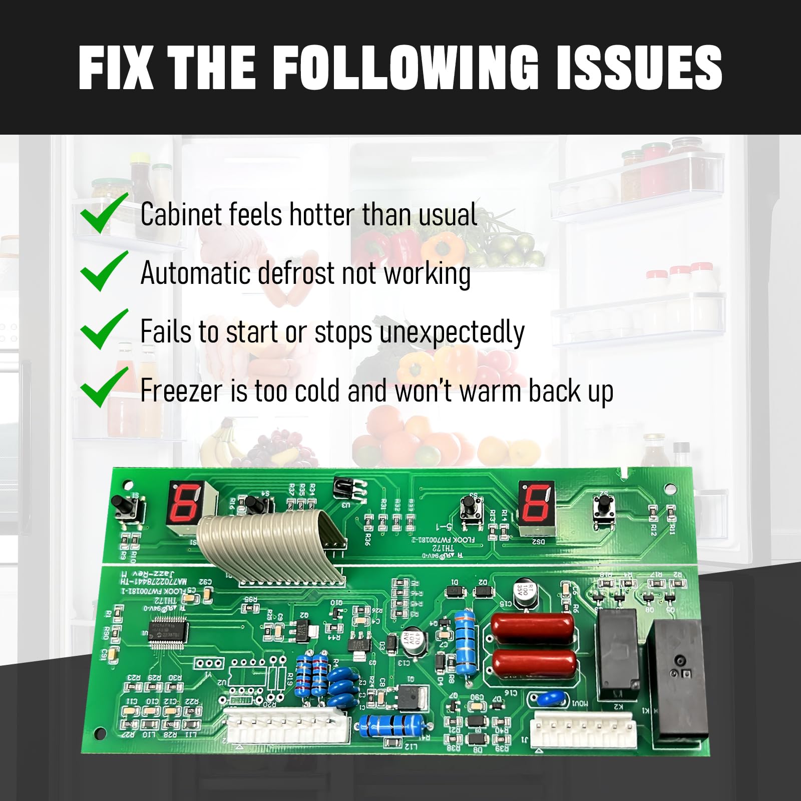 Amazon.com: WISINY WPW10503278 W10503278 Refrigerator Control Jazz