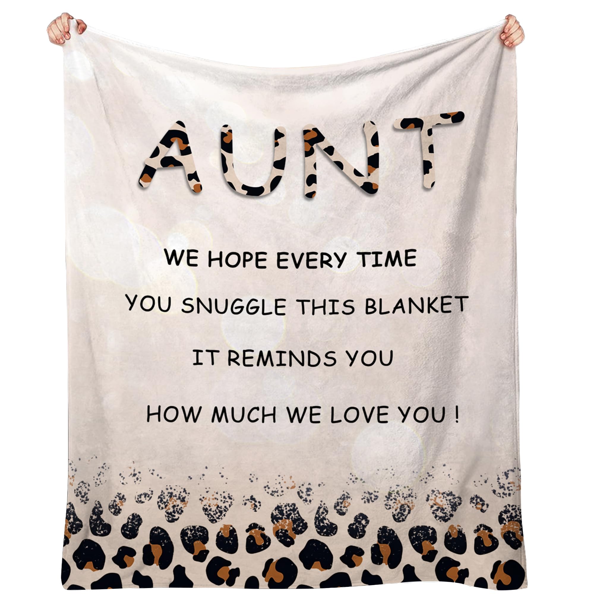 Ownxhbc Tante Decke – Personalisierte Überwurfdecke 152x203 Cm „Best Aunt“ – Geschenk Für Tante Zum Geburtstag, Muttertag, Weihnachten