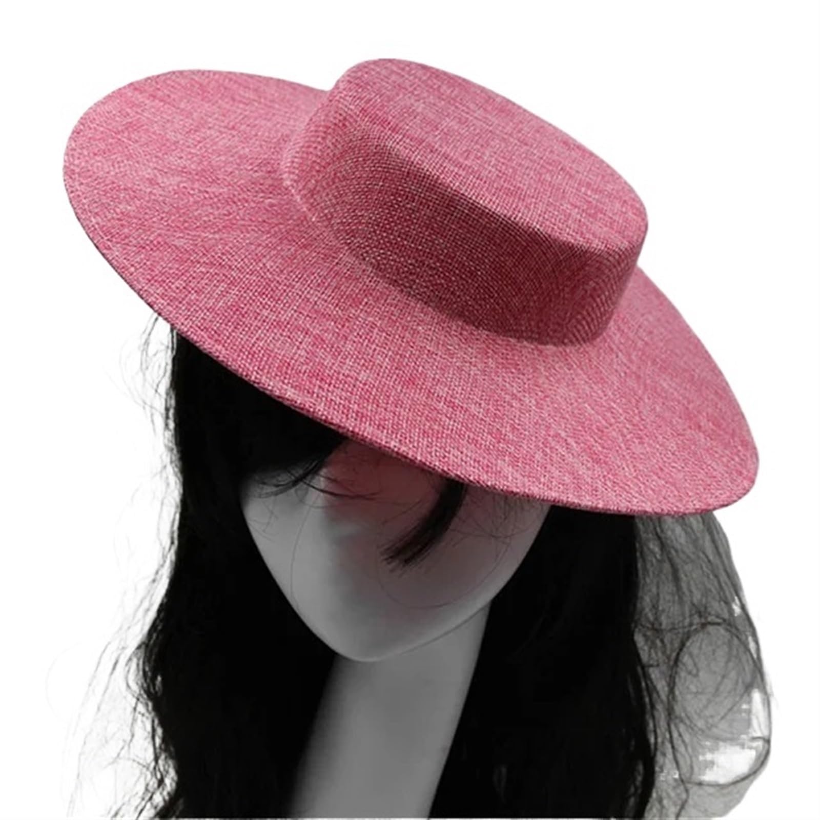 UALXPAO Wedding Hats 31CM Fascinates Base Big Cap Wedding Millinery Supplies DIY Hair Accessories Hat Women Church Headpiece for Tea Party,Weddings(Color5)