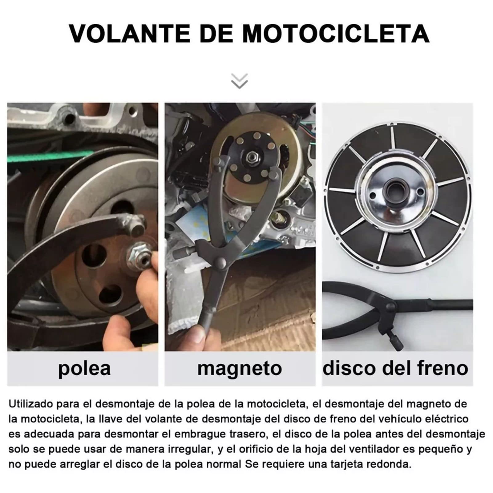 Clé à écrou D'embrayage 20/24 Mm - Pour Moto, Quad, Pit Bike - Acier Robuste