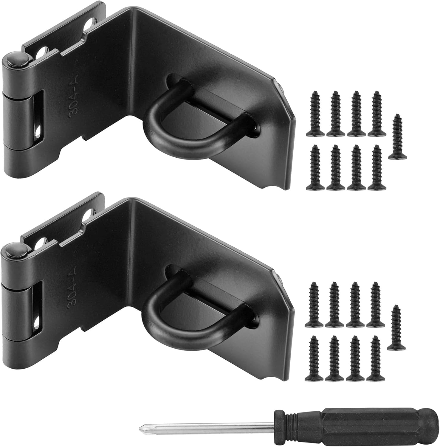 Kitmose 90 Degree 4 Inch Right Angle Padlock Hasps with