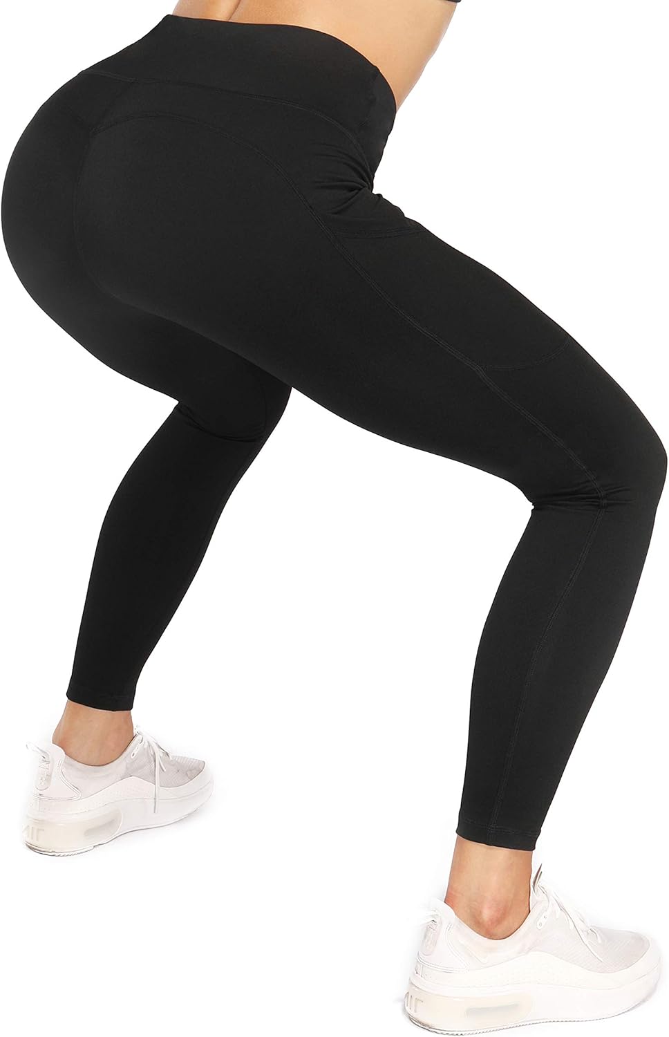 Sweetaluna Workout Leggings for Women with Pockets Capris,High Waist Training Yoga Pants Running Tights… : Sports & Outdoors
