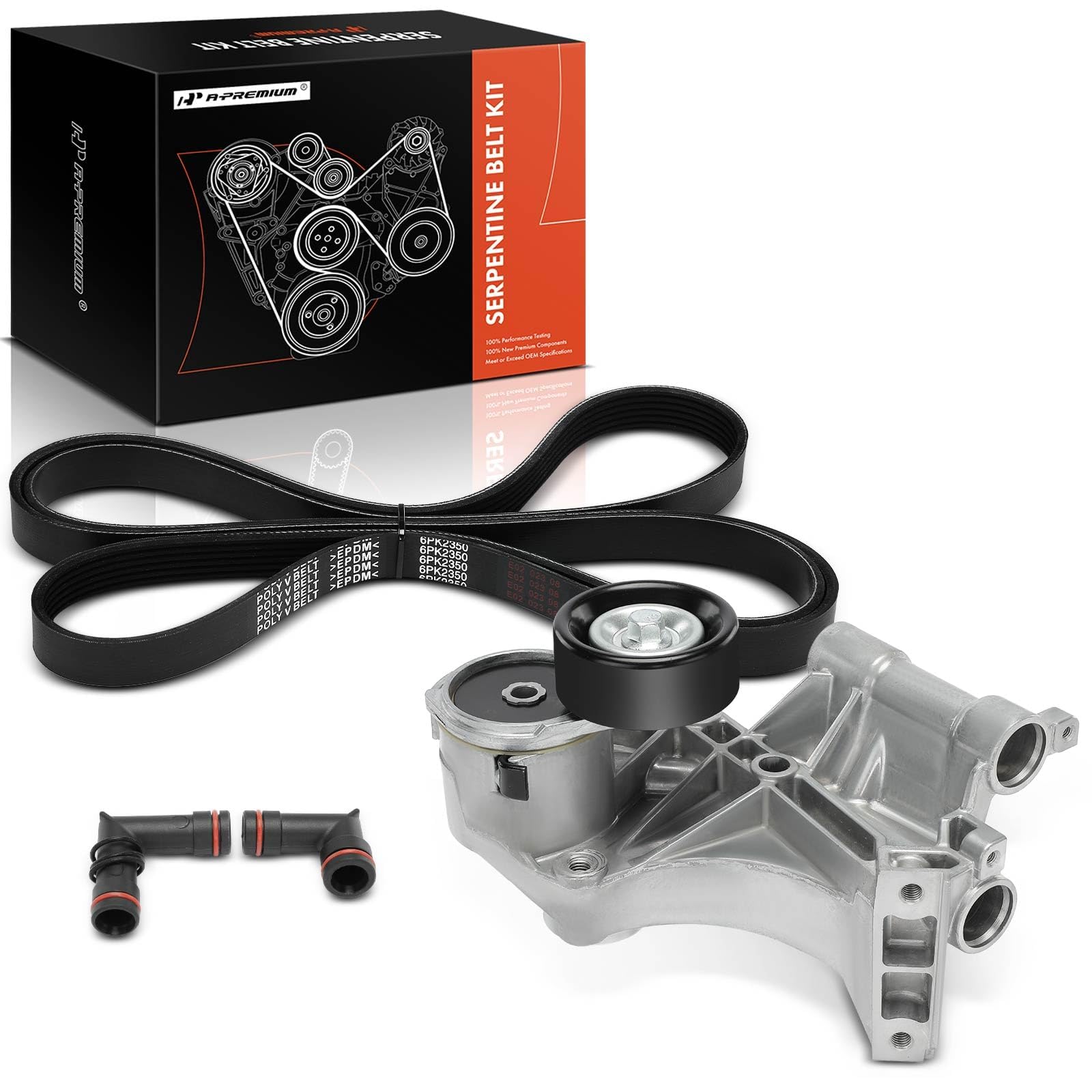 A Premium Engine Serpentine Belt Drive Kit With Tensioner