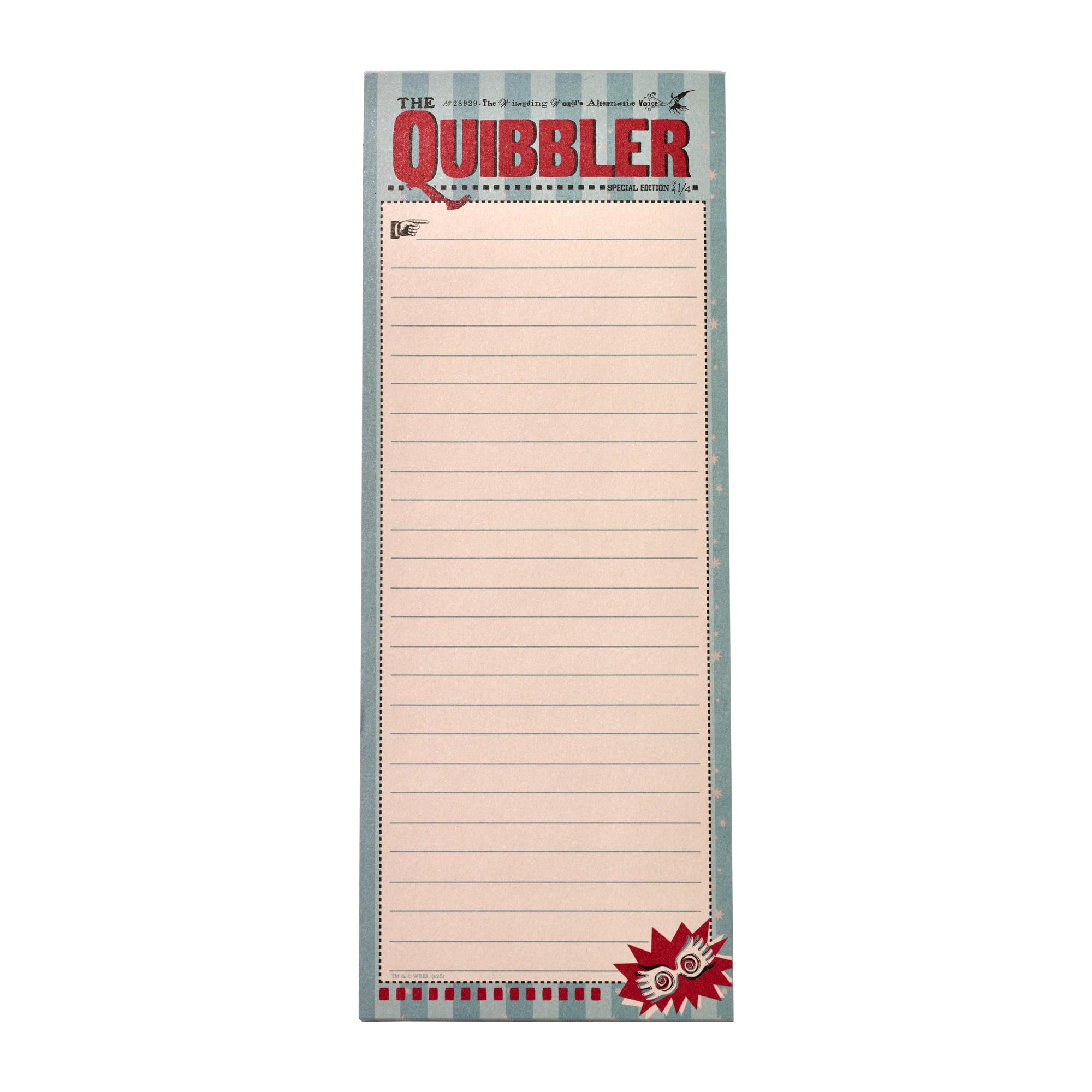 Bloc-notes Harry Potter magnétique idéal pour organiser vos listes de courses