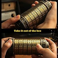Vista 1 de Cryptex Da Vinci Code Mini Cryptex Lock - Cajas de rompecabezas con compartimentos ocultos, aniversario, día de San Valentín, regalos románticos