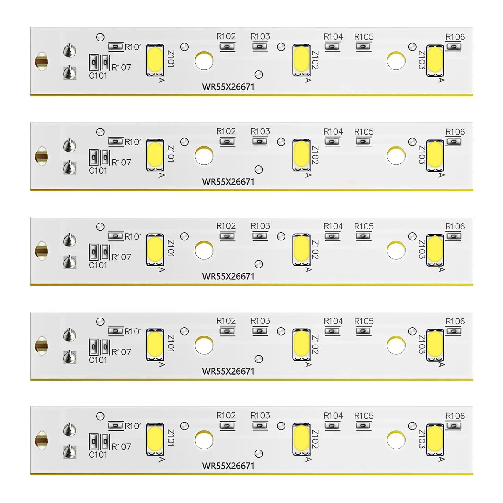 Jazuaiao Easy Installation LED Light Board Fridge Lights Module LED Panel Texture Suitable for Enhancing Fridges Illuminations Refrigerator Light Board
