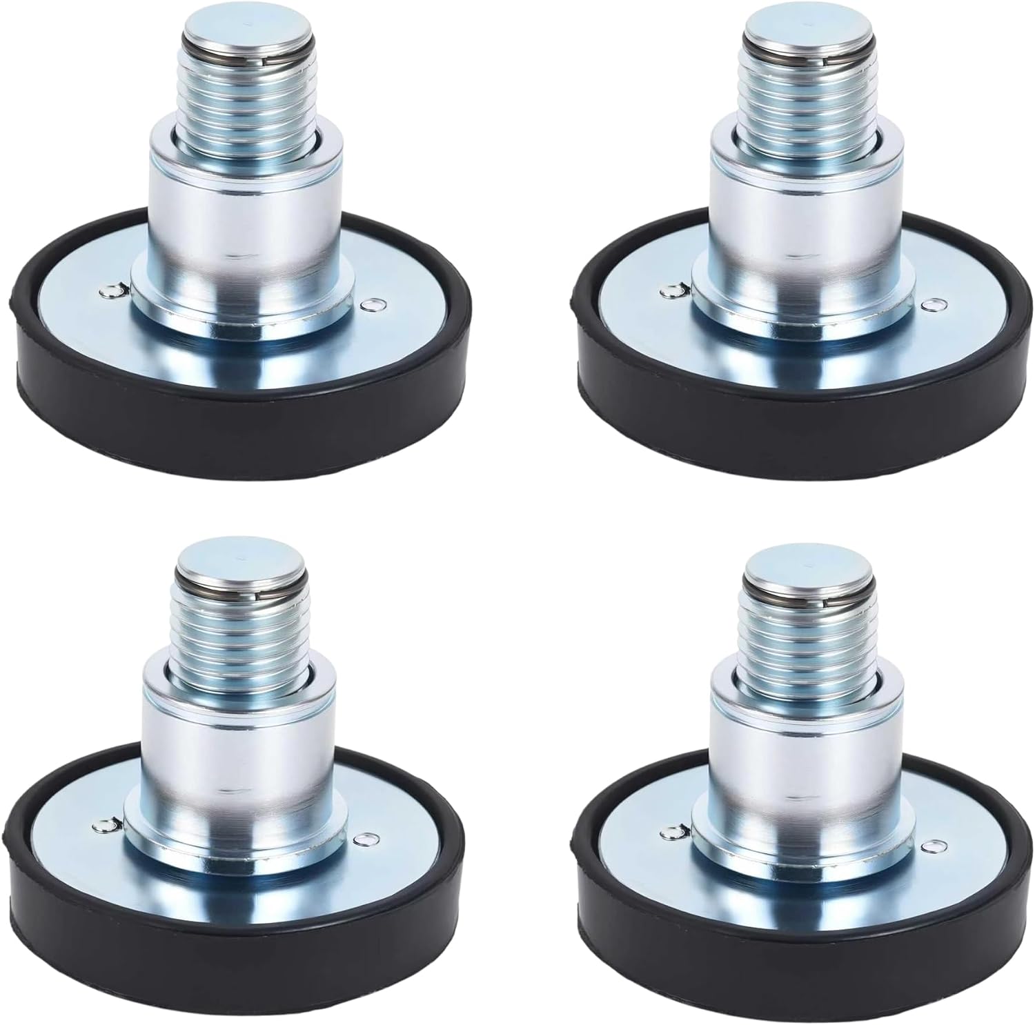 4pc Car Lift Tray with Rubber and High Foot pad 50mm Shaft Diameter Han Macson (Buttoned Thread Style)
