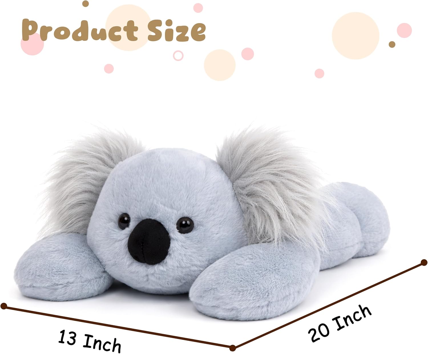 Weighted Koala Stuffed Animal Soft Weighted Plushes Cute Koala Plush Toy Birthday Gifts for Kids Boys Girls Adults (20" 4 lbs) - Image 4
