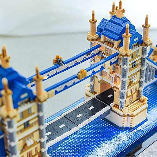 Miniatura 5 de Twin Bridges - Juego de microbloques de construcción de arquitectura de fama mundial, modelo coleccionable de microbloques para adultos, 3800