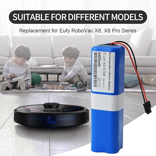 Miniatura 3 de ZTHY Reemplazo de batería de vacío PA61 de 6400 mAh para Eufy RoboVac X8, RoboVac X8 T226X, RoboVac X8 Hybrid White, Eufy RoboVac X8 Pro, Eufy