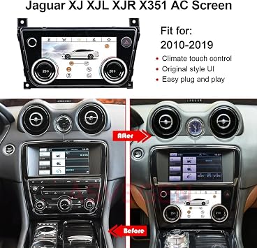 7 Inch LCD Touch Screen Air Conditioning Climate Control AC Panel for Jaguar XJ XJL XJR X351 2010-2019