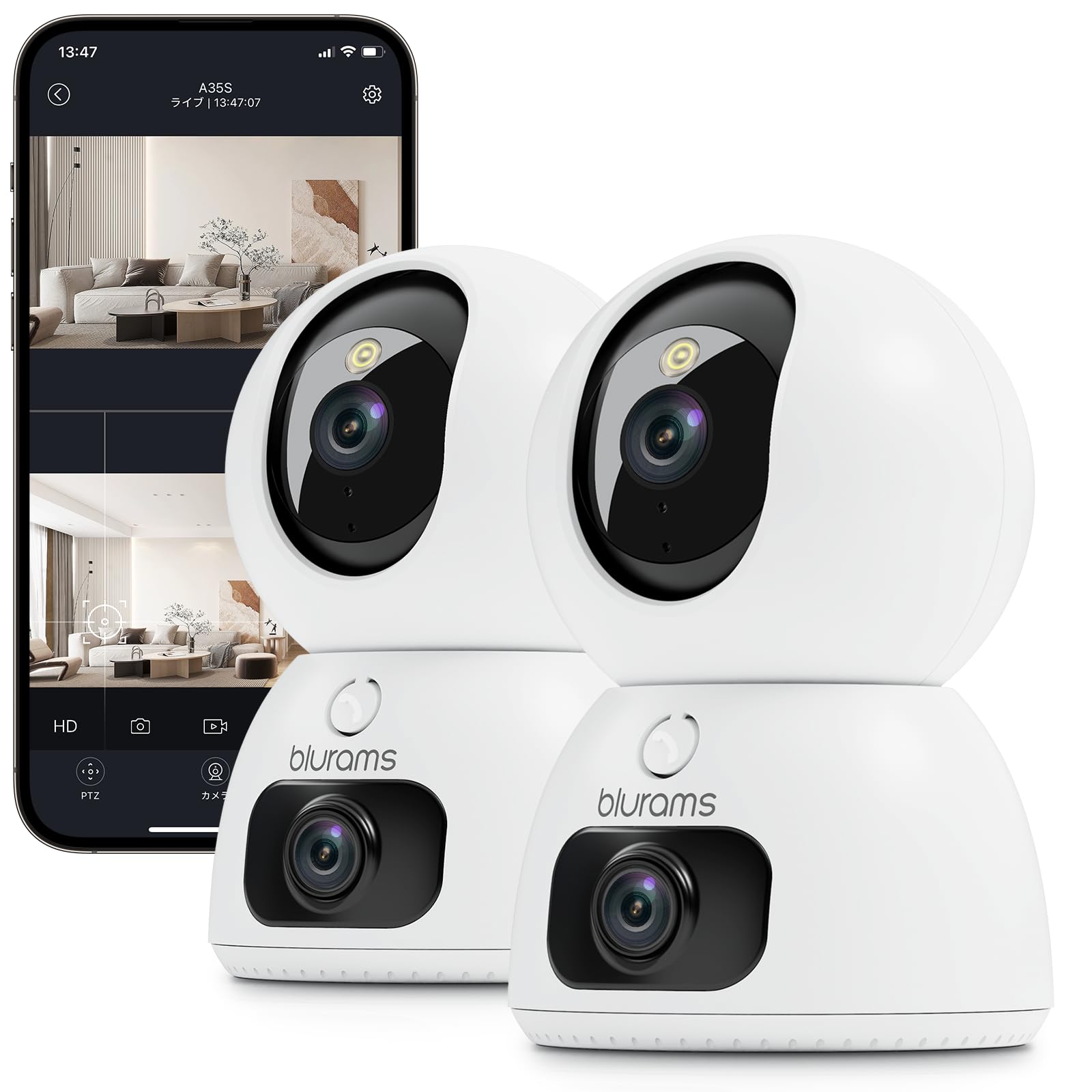 blurams 2K Dual-Lens Camera